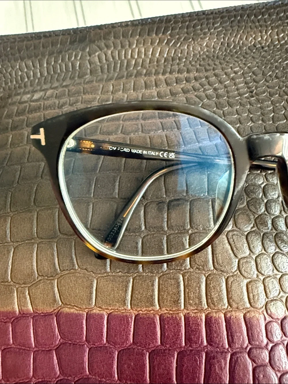Authentic Tom Ford TF5671-F-B 052 Tortoise Eyeglasses Frames